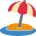 海とパラソル 絵文字 Beach With Umbrella Emoji Let S Emoji