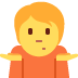 肩をすくめる人 絵文字 Person Shrugging Emoji Let S Emoji